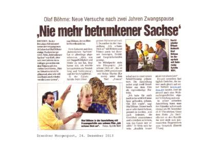 Dresdner Morgenpost, 24. Dezember 2013   