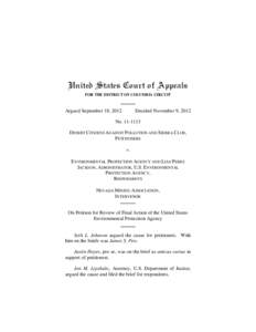 United States Environmental Protection Agency / Environment / 88th United States Congress / Clean Air Act / Climate change in the United States / National Emissions Standards for Hazardous Air Pollutants / Air pollution in the United States / Emission standards / Pollution