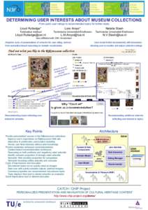 DETERMINING USER INTERESTS ABOUT MUSEUM COLLECTIONS From quick user ratings to recommended topics for further study Lloyd Rutledge*  Lora Aroyo*