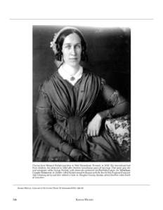 Clarina Irene Howard Nichols was born in West Townshend, Vermont, in[removed]She married and had three children, but divorced in 1843 after thirteen tumultuous years of marriage. That same year she wed newspaper editor Geo