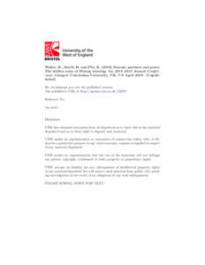 Waller, R., Bovill, H. and Pitt, RParents, partners and peers: The hidden costs of lifelong learning. In: BSA 2010 Annual Conference, Glasgow Caledonian University, UK, 7-9 AprilUnpublished] We recommend