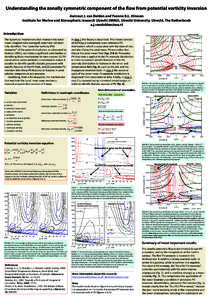 Understanding the zonally symmetric component of the flow from potential vorticity inversion Aarnout J. van Delden and Yvonne B.L. Hinssen Institute for Marine and Atmospheric research Utrecht (IMAU), Utrecht University,