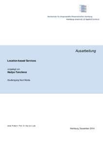 Ausarbeitung Location-based Services vorgelegt von  Nadya Toncheva