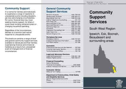 Community Support Services - South West Queensland Ipswich