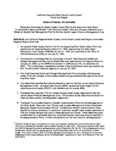 California Regional Water Quality Control Board  Santa Ana Region RESOLUTION NO. R8[removed]