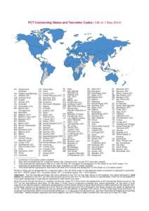 PCT Contracting States and two-letter codes