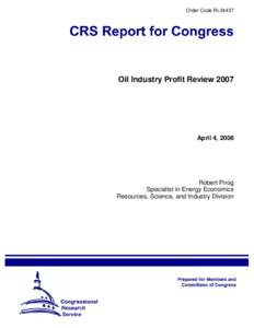 Oil Industry Profit Review 2007