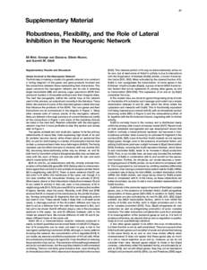 S1  Supplementary Material Robustness, Flexibility, and the Role of Lateral Inhibition in the Neurogenic Network Eli Meir, George von Dassow, Edwin Munro,