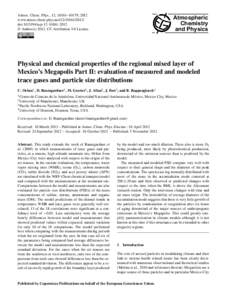 Pollution / Particulates / Colloidal chemistry / Chemical engineering / Geotechnical engineering / Particle-size distribution / Ionizing radiation / Aerosol / Kilogram / Aerosol science / Chemistry / Fluid mechanics