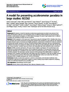 A model for presenting accelerometer paradata in large studies: ISCOLE