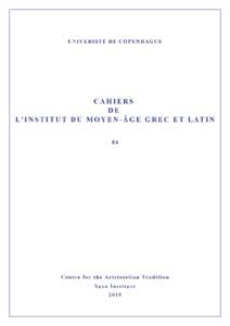 Thomas Strzempiński, Hermann Zoest, and the Initial Stages of the Calendar Reform Project Attempted at the Council of Basel (1434–1437) C. Philipp E. Nothaft  Contents