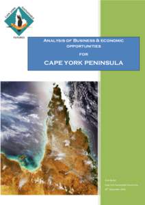 Analysis of Business & economic opportunities for CAPE YORK PENINSULA