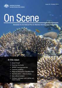 On Scene  Issue 26, October 2014 On Scene Newsletter for the National Plan for Maritime Environmental Emergencies