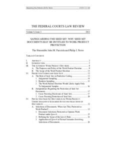 Safeguarding_Final_Publication (Do Not Delete[removed]:11 AM THE FEDERAL COURTS LAW REVIEW Volume 8, Issue 3