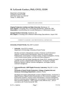 Forensic science / Heuristics / Federal Bureau of Investigation / Law enforcement / Year of birth missing / Department of Defense Cyber Crime Center / William Doerner / Computer crimes / Crime / Criminology