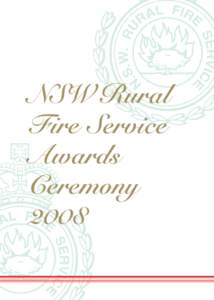 NSW Rural Fire Service Awards Ceremony 2008