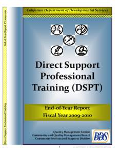 Direct Support Professional Training - End of the Year Report for[removed]