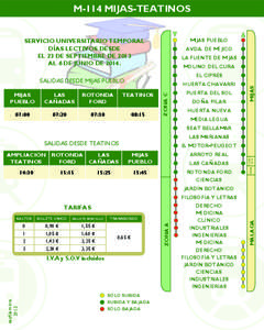 M-114 MIJAS-TEATINOS MIJAS PUEBLO