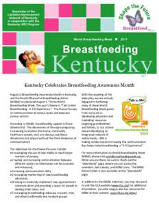 Newsletter of the Lactation Improvement Network of Kentucky in cooperation with the Kentucky WIC Program