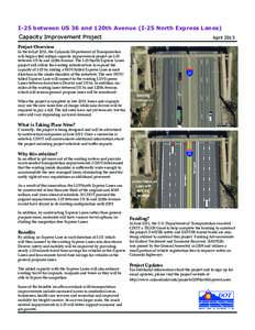 I-25 Express Lanes between US 36 and 120th Avenue Information