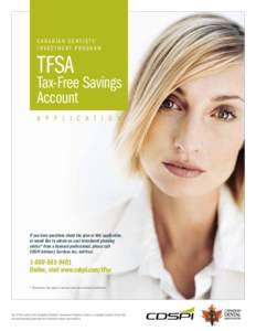 Canadian dentists’ Investment program TFSA  Tax-Free Savings