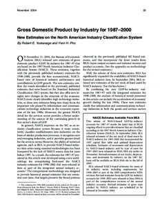 Gross output / North American Industry Classification System / Gross domestic product / Measures of national income and output / Value added / Productivity / Output / Net material product / Intermediate consumption / National accounts / Macroeconomics / Econometrics