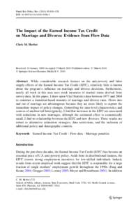 Earned income tax credit / Behavior / Family / Center on Budget and Policy Priorities / Public economics / Christian views on divorce / Marriage / Temporary Assistance for Needy Families / Tax credit / Family law / Divorce / Taxation in the United States