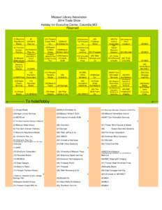 Missouri Library Association 2014 Trade Show Holiday Inn Executive Center, Columbia MO Reserved  (7) Bound to