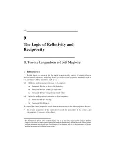 [tl1]  ______________________________ 9 The Logic of Reflexivity and