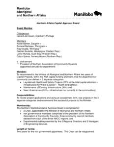 Microsoft Word - northern_affairs_capital_approval_board.doc