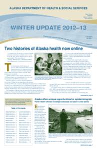 AlaSka DepARTMENT oF Health & SOcial Services Sean Parnell Governor William J. Streur Commissioner