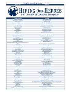 Hiring Our Heroes Employer List Denver, CO 23-Jan-15  Company Name