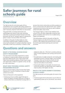 Safer journeys for rural schools guide August[removed]Overview