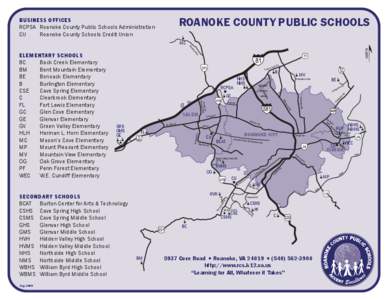 ROANOKE COUNTY PUBLIC SCHOOLS  BUSINESS OFFICES