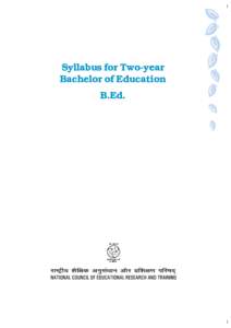 Syllabus for Two-year Bachelor of Education B.Ed. iii