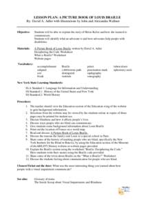 Health / Assistive technology / Braille / Augmentative and alternative communication / Digital typography / Visual impairment / Grade 2 braille / Braille literacy / Disability / Blindness / Accessibility