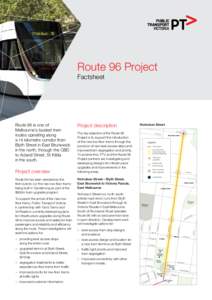 Route 96 Project Factsheet Albion St  Legend