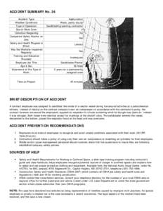 ACCIDENT SUMMARY No. 36 Accident Type: Weather Conditions: Type of Operation: Size of Work Crew: Collective Bargaining