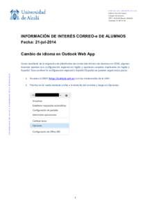 Cambio nombre carpetas OWA en correo-e alumnos