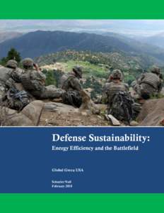 Defense Sustainability  CONTENTS Defense Sustainability: