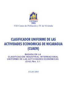 Microsoft Word - Clasificador Uniforme de las Actividades Económicas de Nicaragua.doc