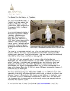 Sculpture / United States Capitol / Philip Reid / Thomas Crawford / Thomas Ustick Walter / Tholos / Humanities / Clark Mills / Rotundas / Statue of Freedom / Domes / Visual arts