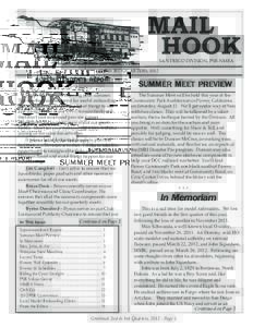 MAIL HOOK SAN DIEGO DIVISION, PSR-NMRA 2ND& 3RD QUARTERS, 2012  SUPERINTENDENTS REPORT