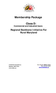 Microsoft Word - MDBC - CLASS D MEMBERSHIP PACKET