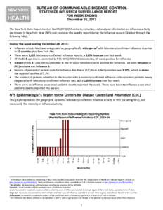 Weekly Influenza Surveillance Report