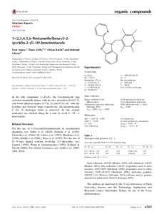 1-(2,3,4,5,6-Pentamethylbenzyl)-2-(pyridin-2-yl)-1H-benzimidazole