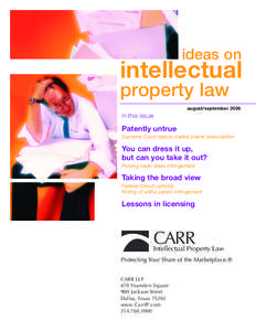 ideas on  intellectual property law august/september 2006