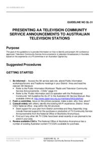 GL-31_Presenting_AA_Television_Community_Service_Announcements_May2012