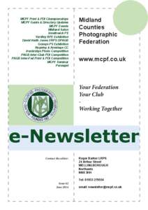 MCPF Print & PDI Championships MCPF Guide & Directory Updates MCPF Events Midland Salon Smethwick PS Yardley BPE Exhibition