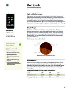 Electronics / Environment / Waste legislation / Industrial designs / Apple Inc. / Restriction of Hazardous Substances Directive / IPod Touch / IPod / Packaging and labeling / ITunes / Technology / Portable media players